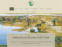 Tablet Screenshot of brooksgolfclub.com